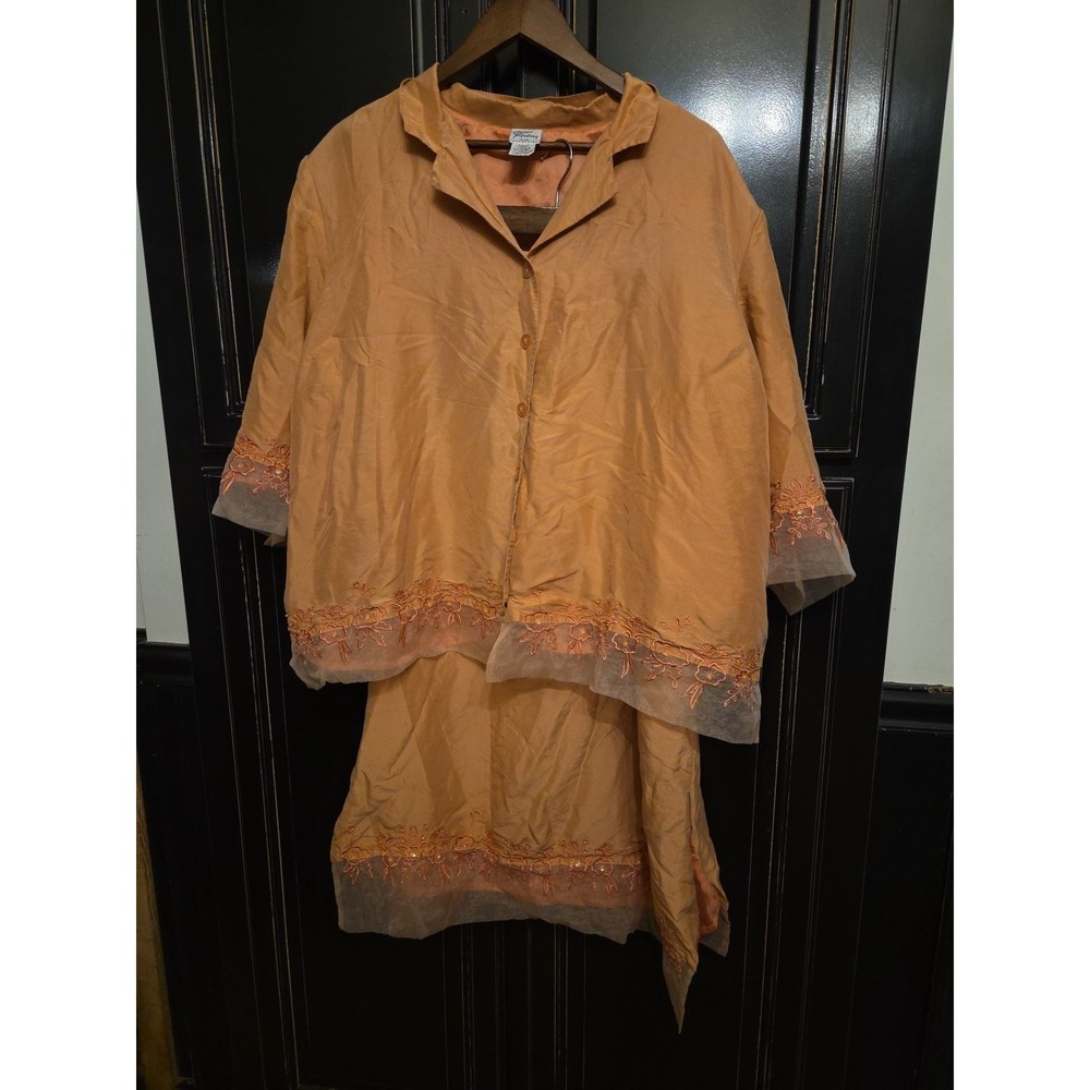 Vintage Giorgio Fiorlini 100% Silk 2 Piece Skirt Set, Wedding. Church, read ...